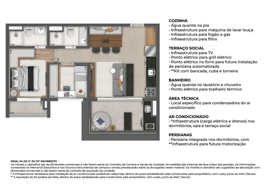 apartamento em sp vila mariana 64m²