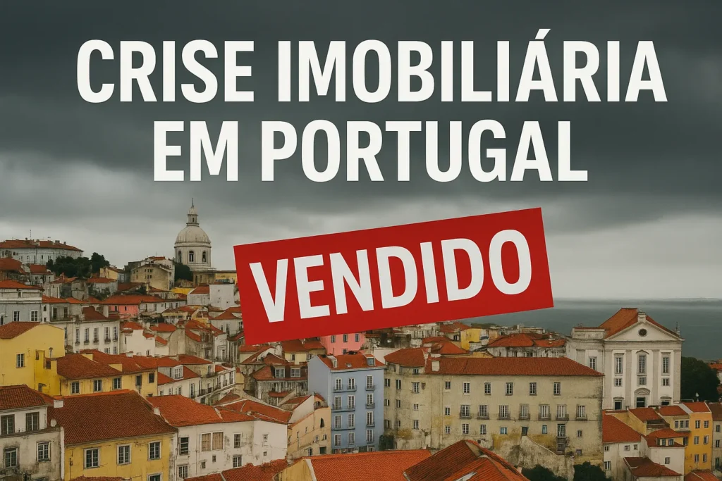foto panoramica de portugal com a frase: crise imobiliaria em portugal